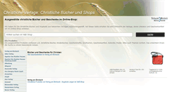 Desktop Screenshot of christliche-verlage.de